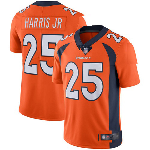 Men Denver Broncos #25 Chris Harris Jr Orange Team Color Vapor Untouchable Limited Player Football NFL Jersey->denver broncos->NFL Jersey